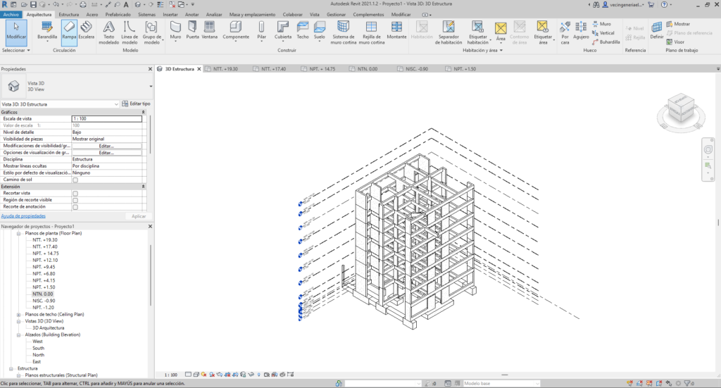 estructura 3d